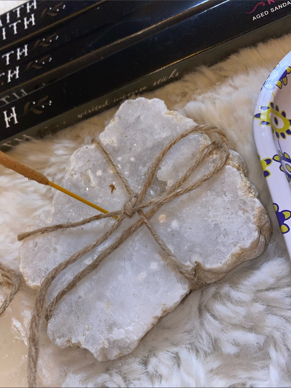 🌙 Crystal Incense & Candle Holder with Trinket Tray Bundle - Picture 7 of 9